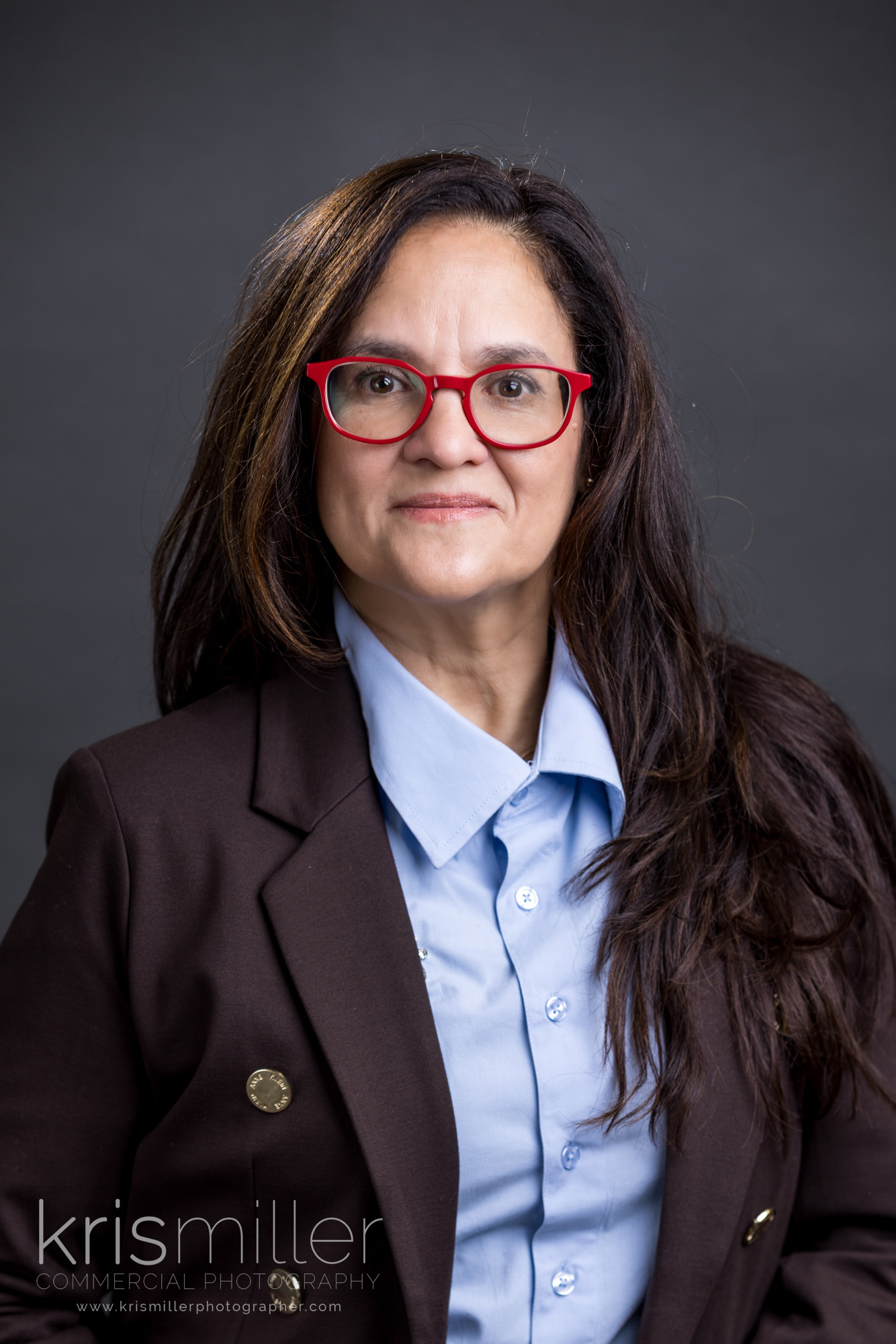 Professional headshot of a woman in business attire, photographed in Columbus Ohio
