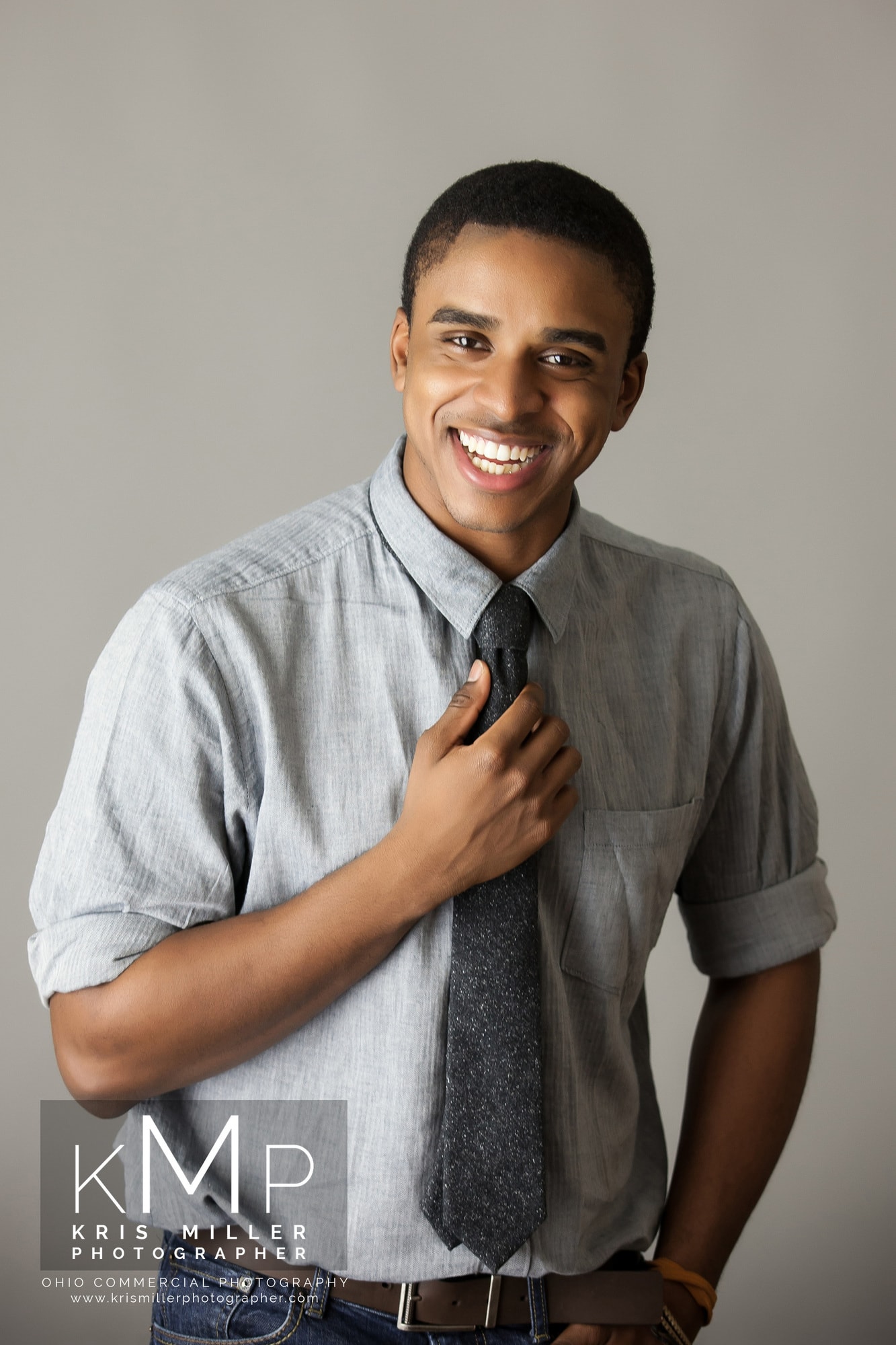 Business headshot on a white background